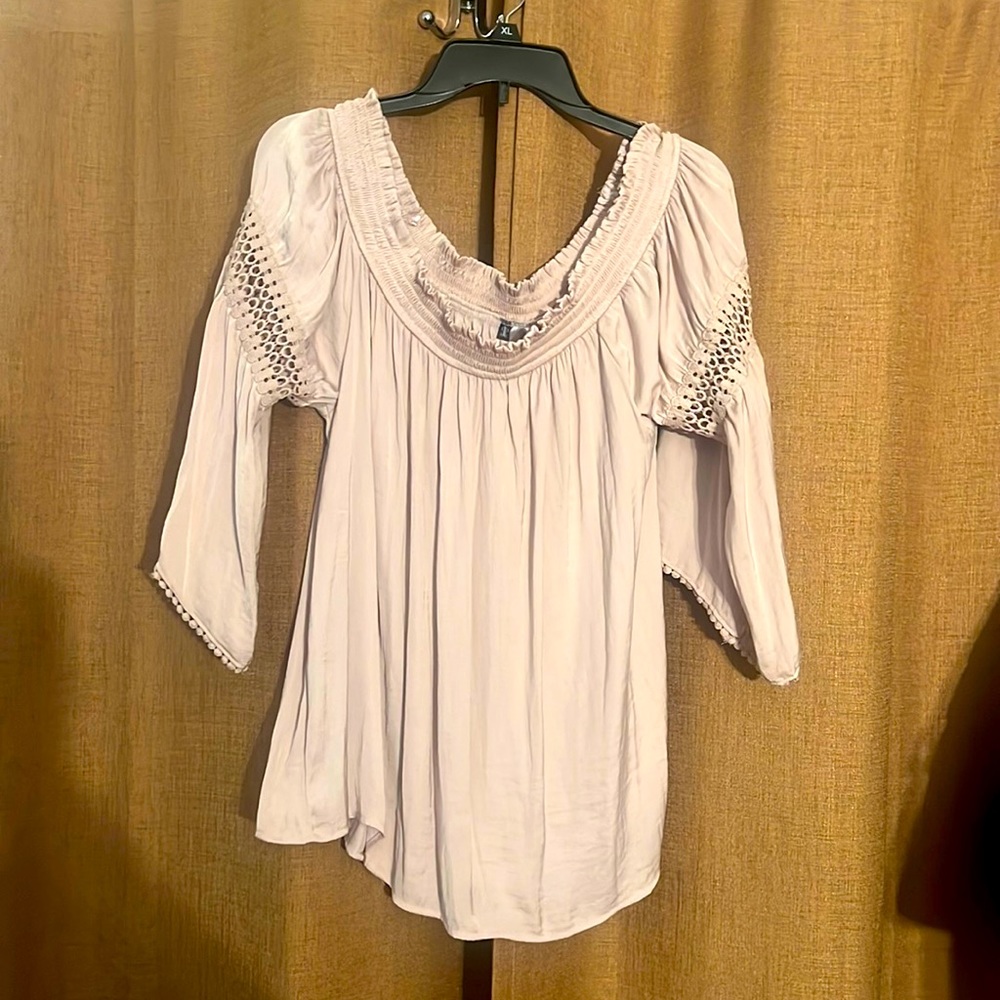 Off the shoulder top with sleeves